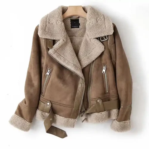 Beige thick jacket