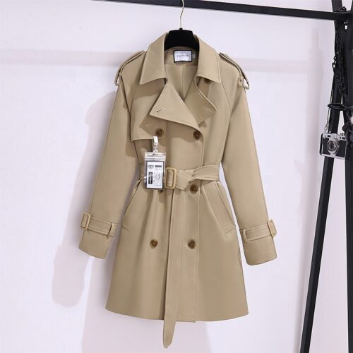 Short Trench Coat Inspired by British Weather Autumn and Winter Jackets