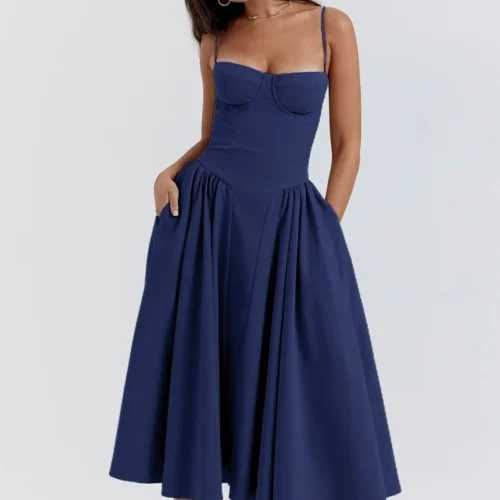 Solid Strap Midi - Blue